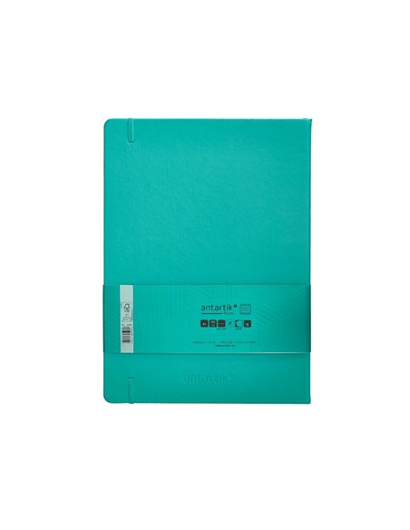 Carnet a4 antartik notes lignecouverture rigide fermeture elastique 200 pages 80gr coloris vert menthe.