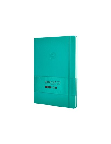 Carnet a4 antartik notes lignecouverture rigide fermeture elastique 200 pages 80gr coloris vert menthe.