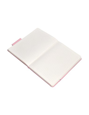 Carnet a4 antartik notes lignecouverture rigide fermeture elastique 100 pages 80gr coloris rose pastel.