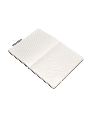 Carnet a4 antartik notes lignecouverture rigide fermeture elastique turquoise 100 pages 80gr coloris gris.