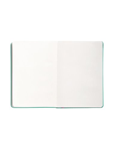 Carnet a4 antartik notes papier uni ivoire couverture rigide fermeture elastique rose 100 pages 80gr coloris turquoise.