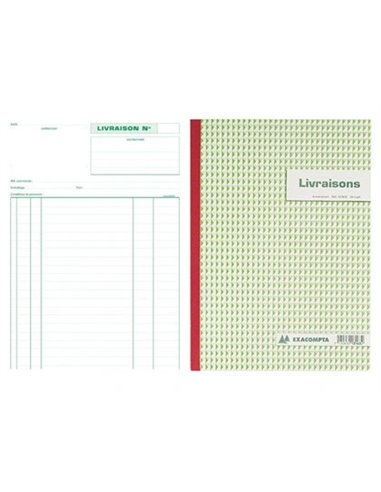 Manifold autocopiant exacompta livraisons a4 210x297mm foliotage 50 triplis.