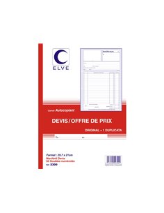 Manifold elve autocopiant a4 210x297mm foliotage 50 duplis devis offre prix.