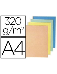 Chemise exacompta carte 240x320mm 320g documents a4 210x297mm soufflet dos toilé 30mm coloris assortis paquet 25 unités.