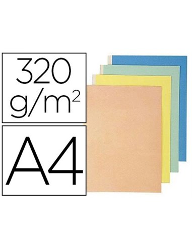 Chemise exacompta carte 240x320mm 320g documents a4 210x297mm soufflet dos toilé 30mm coloris assortis paquet 25 unités.