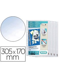 Pochette oxford fourre-tout a zip perforee pvc lisse 305x210mm coloris transparent lot 10 unites.