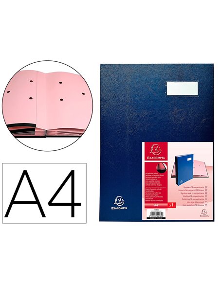 Parapheur exacompta forever dos a soufflets 20 compartiments.