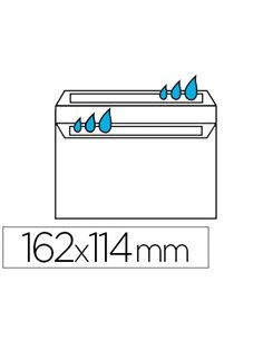 Enveloppe économique c6 114x162mm 80g autocollante coloris blanc boîte 500 unités.