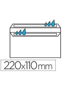 Enveloppe économique dl 110x220mm 80g autocollante coloris blanc boîte 500 unités.