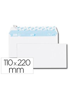 Enveloppe gpv everyday blanche 80g dl 110x220mm bande protection fermeture securisee collage renforce boite 500 unites.