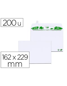 Enveloppe gpv c5 bande de protection 80g recycles 162x229 blanche boite de 200.