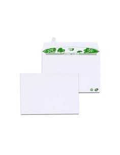 Enveloppe gpv c5 bande de protection 80g recycles 162x229 blanche boite de 200. 2
