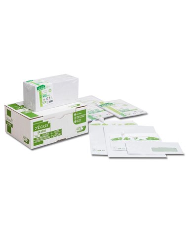 Enveloppe gpv c5 bande de protection 80g recycles 162x229 blanche boite de 200.