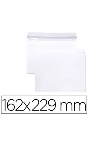 Enveloppe blanche clairefontaine bande de protection 90g 162x229mm blanche boite de 250 unites.