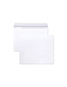 Enveloppe blanche clairefontaine bande de protection 90g fenetre 45 162x229mm blanche boite de. 2