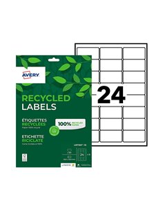 Etiquette autocollante avery adresse recyclee laser blanc 63,5 x 33,9mm boite de 360. 2