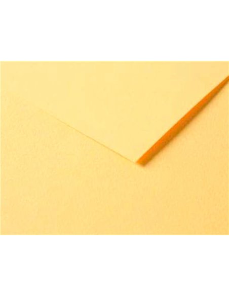 Papier dessin clairefontaine a grain 160g 1 surface grainee 1 lisse 50x65cm paquet 25f coloris bouton.