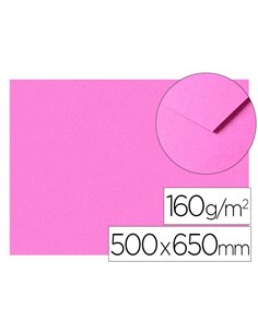 Papier dessin clairefontaine a grain 160g 1 surface grainee 1 lisse 50x65cm paquet 25f coloris lilas.