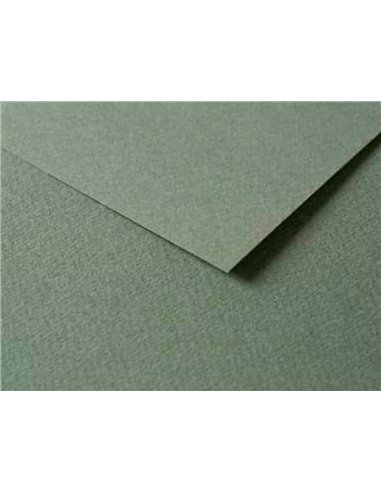 Papier dessin clairefontaine a grain 160g 1 surface grainee 1 lisse 50x65cm paquet 25f coloris vert ocean.