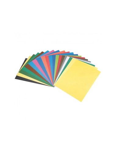 Papier dessin clairefontaine cartoline 50x65cm 130g coloris assortis paquet 50 feuilles.