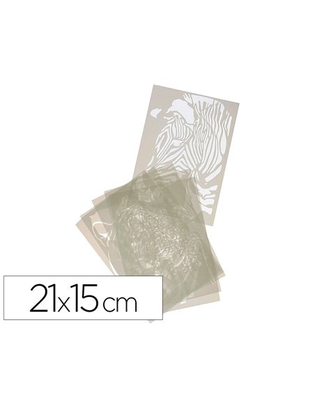 Pochoir les chiffres culture club de 0 a 9 21x15cm.