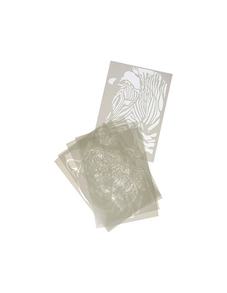 Pochoir les chiffres culture club de 0 a 9 21x15cm.