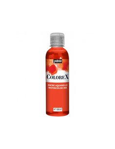 Encre a dessiner pebeo colorex flacon 250ml coloris vermillon.