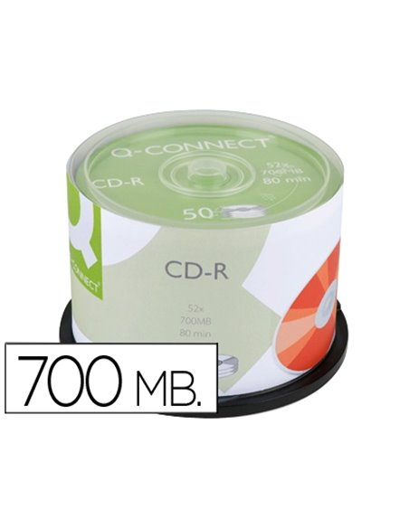 Cd-r q-connect 700mb 80min tour 50 unités.