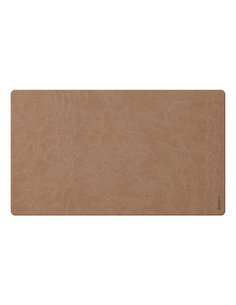Sous-main rhodiarama souple simil cuir taupe velout 60x35 cm. 2