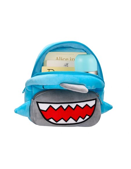 Sac a dos liderpapel baby finition peluche requin 260x100x240mm.