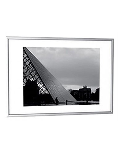 Cadre décoration paperflow a3 coloris aluminium.