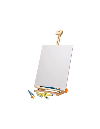 Chevalet peinture liderpapel de table bois fsc 80x27,5x30 cm.