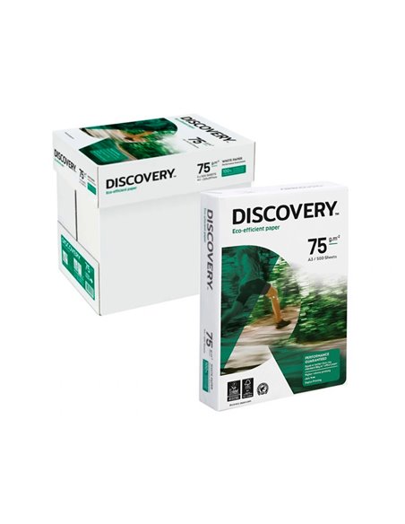 Papier discovery multifonction grand volume sans bourrage a3 75g/m2 blancheur 161 opacité 92 rigidité 100 500 feuilles.