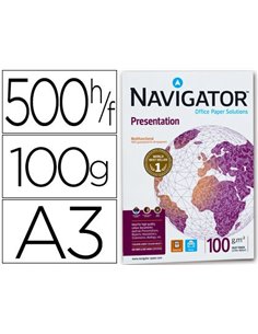 Papier navigator multifonction présentation a3 100g/m2 blancheur 169 opacité 97 rigidité 100 500 feuilles.