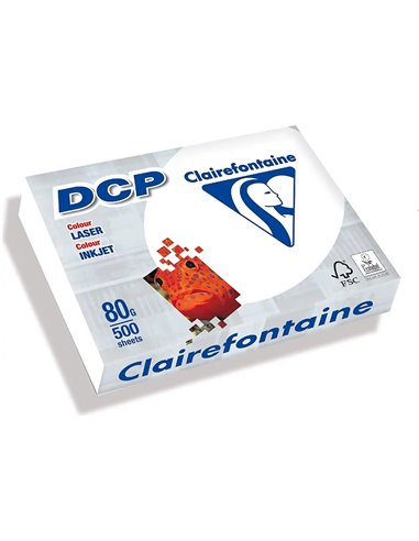 Papier clairefontaine multifonction laser couleur dc haute qualite a3 80g/m2 blanc parfaite opacite paquet.
