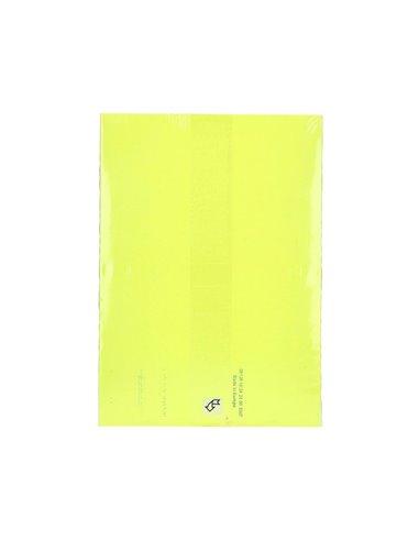 Papier couleur q-connect multifonction a4 80g/m2 unicolore jaune néon ramette 500 feuilles.