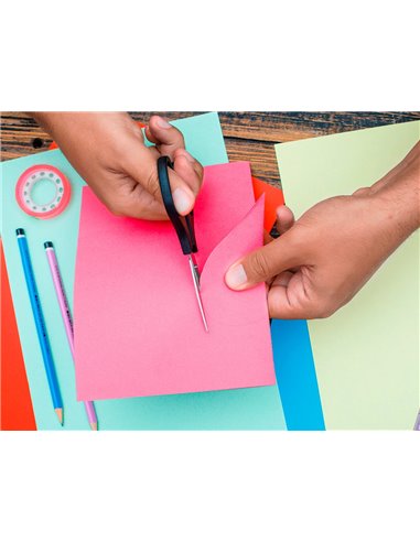 Papier couleur q-connect multifonction a4 80g/m2 unicolore orange néon ramette 500 feuilles.