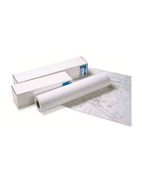 Papier clairefontaine universel blanc largeur 914mmx50m 80g application jet d'encre bobine.