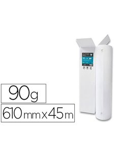 Papier clairefontaine extra blanc largeur 610mmx45m 90g application jet d'encre images photos poster bobine.