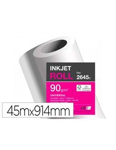 Papier clairefontaine plan extra blanc largeur 45mx914mm 90g application jet d'encre qualite photo bobine.