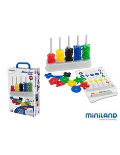 Abaque miniland de 100 pièces formes assorties 210mm.