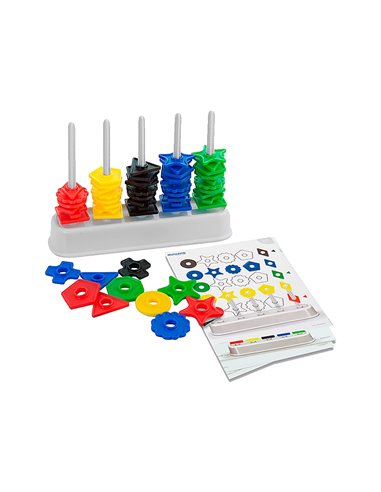 Abaque miniland de 100 pièces formes assorties 210mm.