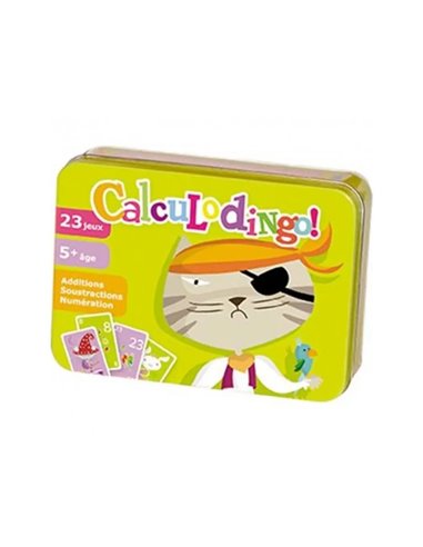 Jeu interdacta calculodingo 36 cartes + 1 livret avec 15 regles.