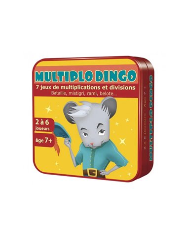 Jeu interdacta multiplodingo 59 cartes + 1 livret avec 7 regles + 1 table des multiplicacions.
