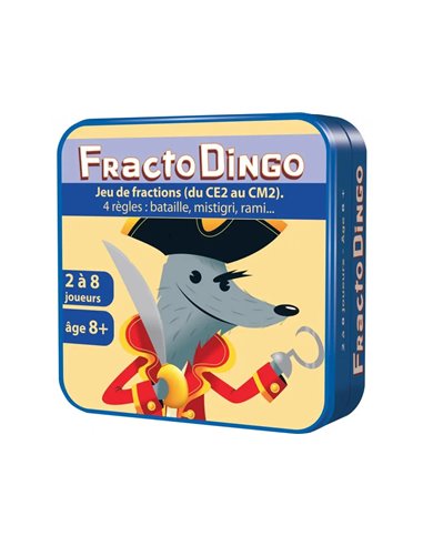 Jeu interdacta fractodingo cm1-cm2 102 cartes.