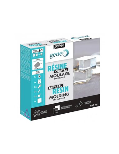 Resine cristal pebeo pour couler des formes dans des moules 150ml.