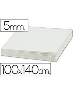 Carton entrecolle liderpapel 100x140cm epaisseur 5mm unicolore blanc.