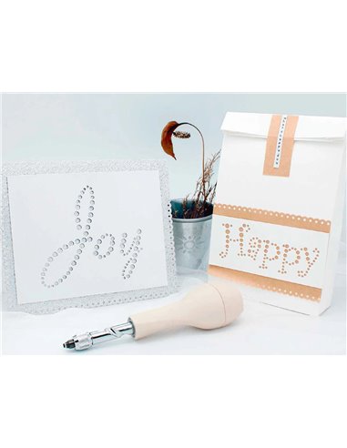 Perforatrice de trou diametre 2mm / 3mm / 4mm par pression a vis.