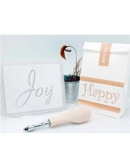 Perforatrice de trou diametre 2mm / 3mm / 4mm par pression a vis.