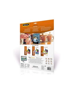 Pochettes plastification fellowes admire polyester transparent resistant eau format a3 80 microns bt de 25. 2